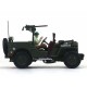 Modelīši - Jeep Willys 4x4 Open top ar karavīru, Cararama,1:43