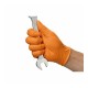 Nitrila cimdi bez pūdera Manutril, XL, oranži, īpaši izturīgi, 100 gab.
