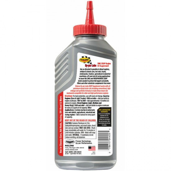 Rislone Hy-per Lube Cinka ZDDP piedeva motoreļļai, 325ml
