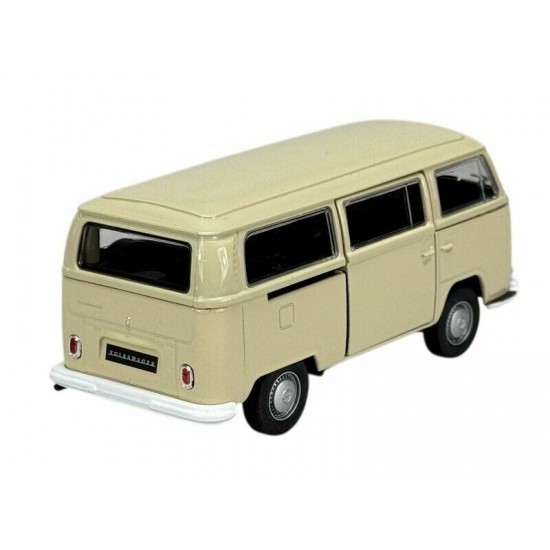 Modelīši VW Bus T2 1972, bēšs, 1:34, Welly