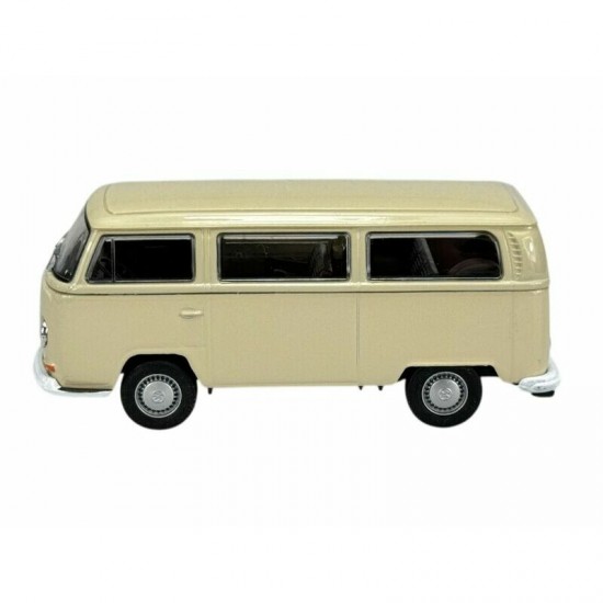 Modelīši VW Bus T2 1972, bēšs, 1:34, Welly