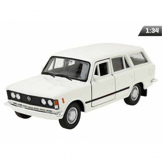 Modelīši FIAT 125P kombi, balts, 1:34, Welly