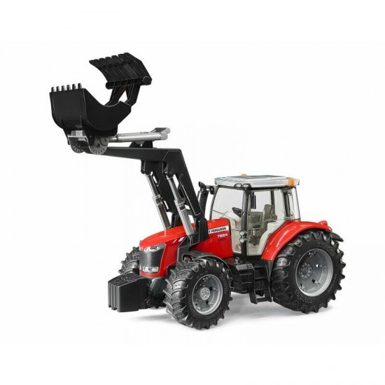Rotaļlieta Massey Fergusson 7600 ar frontālo iekrāvēju