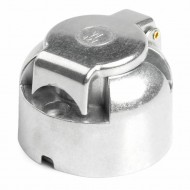 Automašīnas piekabes kontaktligzda ar 7 kontaktiem, alumīnija, 12V, blisterī