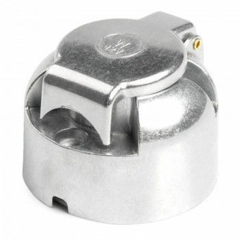 Automašīnas piekabes kontaktligzda ar 7 kontaktiem, alumīnija, 12V, blisterī