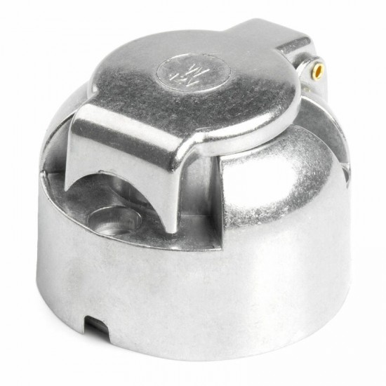 Automašīnas piekabes kontaktligzda ar 7 kontaktiem, alumīnija, 12V, blisterī