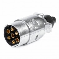 Automašīnas piekabes kontaktdakša ar 7 kontaktiem, alumīnija, 12V, blisterī