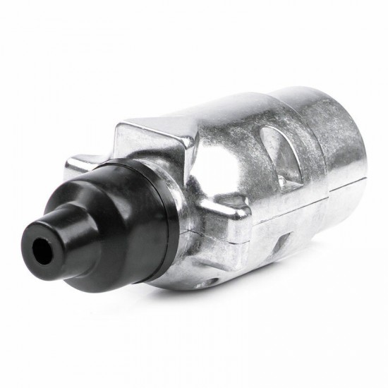 Automašīnas piekabes kontaktdakša ar 7 kontaktiem, alumīnija, 12V, blisterī