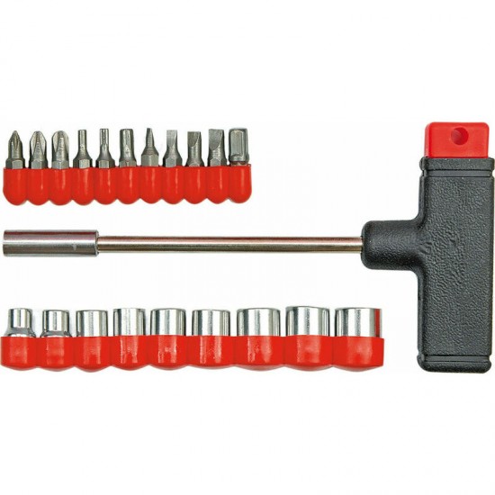 T veida skrūvgriezis ar uzmavām, 21gab.