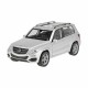 Modelīši Mercedes-Benz GLK, sudrabs, 1:34, Welly