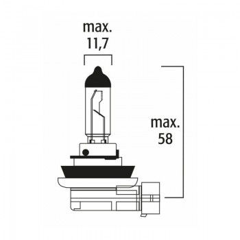 Autospuldzes H11 12V 55W PGJ19-2 Ultra Plus + 130%, 2gab.