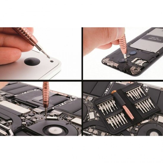 Mikro skrūvgriežu komplekts, 25 uzgaļi