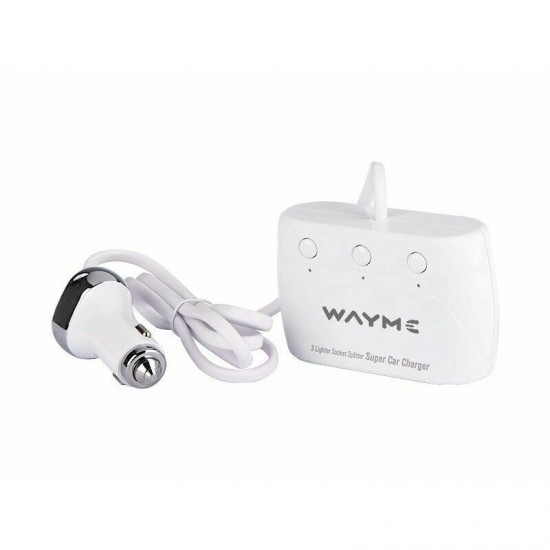 Sadales pagarinātājs piepīpētāja ligzdai, 4 USB 3.4A, 3 piepīpētāja atveres