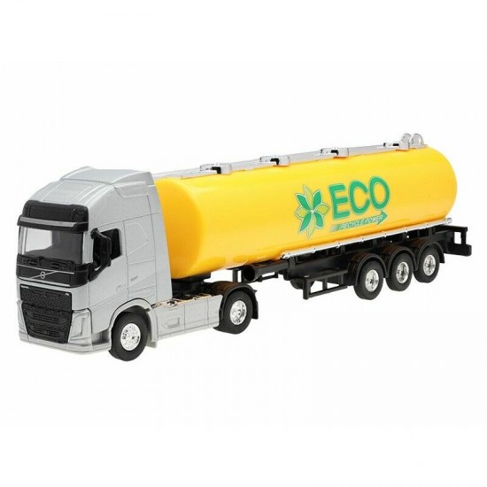 Modelīši VOLVO FH ar dzeltenu cisternu, 1:64, Welly