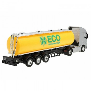 Modelīši VOLVO FH ar dzeltenu cisternu, 1:64, Welly