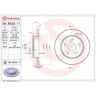 Bremžu diski 08.E523.11  BREMBO