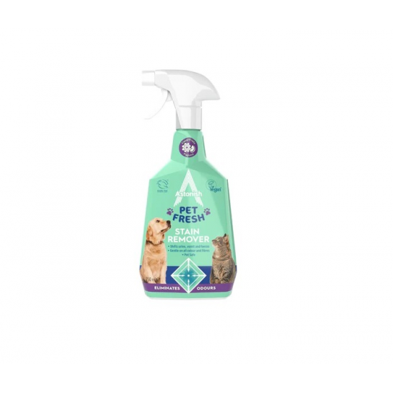 ASTONISH Pet Stain & Odour Neutraliser Mājdzīvnieku traipu tīrīšanas līdzeklis 750ml
