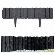 Dekoratīvā zāliena apmale WOOD 58 × 12.5 cm, melna