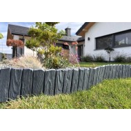 Dekoratīvā zāliena apmale WOOD 58 × 12,5 cm, antracīta