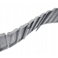 Dekoratīvā zāliena apmale WOOD 58 × 12.5 cm, gaiši pelēka