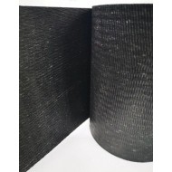 Plastmasas zāliena apmale 6 m × 15 cm, melna