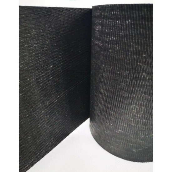 Plastmasas zāliena apmale 6 m × 15 cm, melna