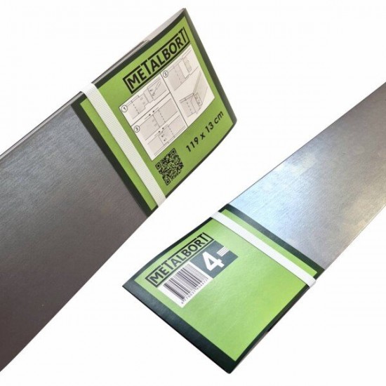 Cinkotas metāla apmales METALBORT (4 gab.) 119 × 13 cm