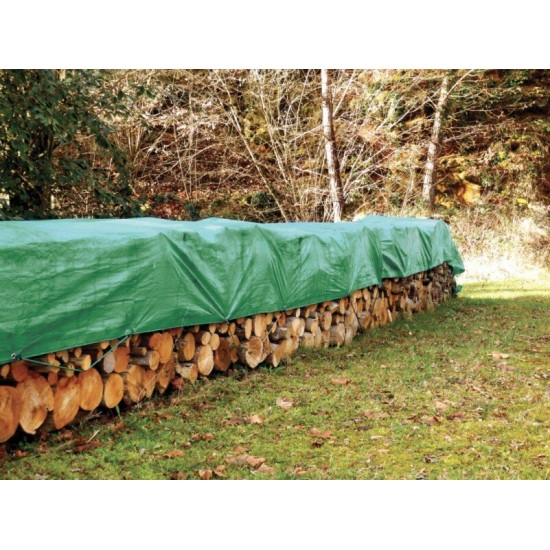 Tents – pārklājs 6 × 10 m, zaļš (90 g/m²)