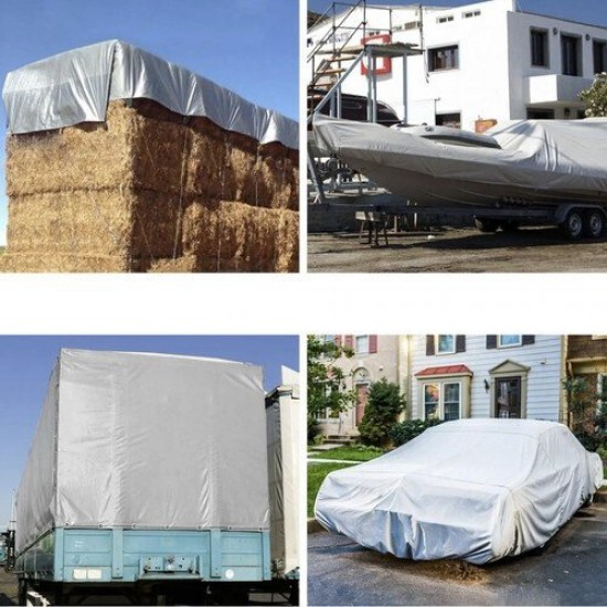 Tents – pārklājs 3 × 5 m, sudraba (120 g/m²)