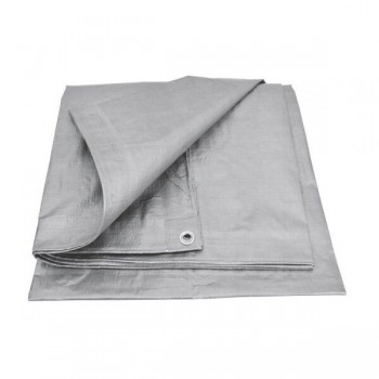 Tents – pārklājs 10 × 15 m, sudraba (120 g/m²)