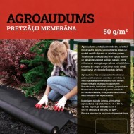 Agroplēve 50 g/m², melna 1,6 × 5 m