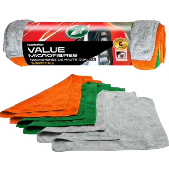 TURTLE WAX Microfibres 6pcs mikrošķiedras drānas 6 gab., 40 x 40cm
