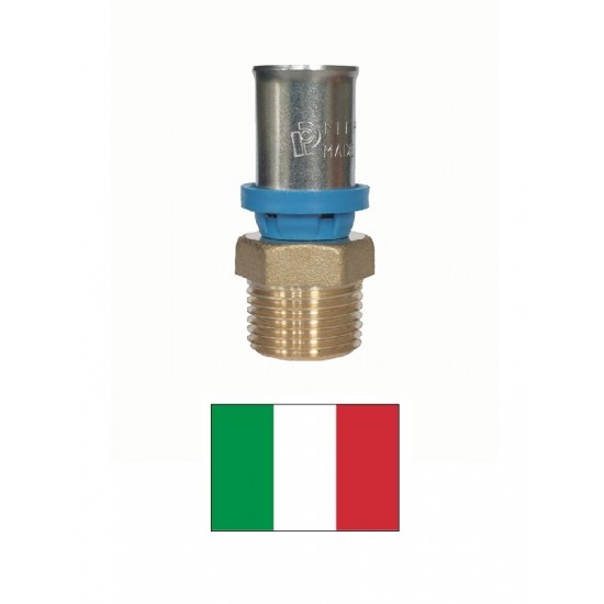 Pāreja,presējama 1/2āx20 7230,misiņš, 1/2MX20