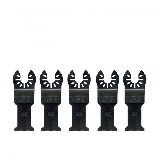 Daudzfunkcionāla instrumenta asmeņi 31 mm x 43 mm, DeWALT, 5 gab.