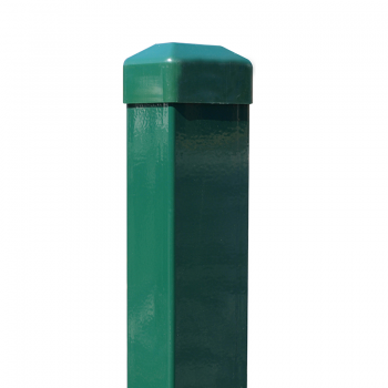 Stabs taisnstūrprofila 40*60, ZN/KRĀSOTS, UV, cepurīte, RAL6005 zaļš H 2.6m; 40*60/1.3mm;