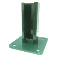 Staba pēda 40*60mm (max staba sieniņa 1.5mm) RAL6005 zaļš 40*60; 125*125mm;