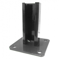 Staba pēda 40*60mm (max staba sieniņa 1.5mm) RAL7016 pelēks 40*60; 125*125mm;