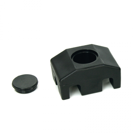 Paneļa stiprinājums 40*30 / Ø6 RAL9005 melns 40*30/Ø6mm