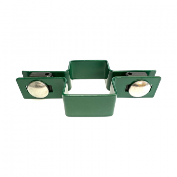 Paneļa stiprinājums abpusējs 40*60 RAL6005 zaļš ar nerūsējošā tērauda skrūvēm 40*60mm