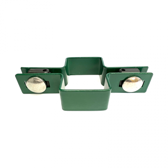 Paneļa stiprinājums abpusējs 40*60 RAL6005 zaļš ar nerūsējošā tērauda skrūvēm 40*60mm