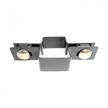 Paneļa stiprinājums abpusējs 40*60 RAL7016 pelēks ar nerūsējošā tērauda skrūvēm 40*60mm