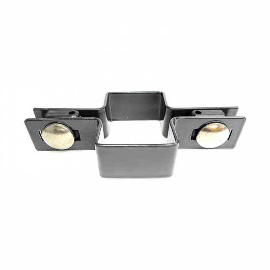 Paneļa stiprinājums abpusējs 40*60 RAL7016 pelēks ar nerūsējošā tērauda skrūvēm 40*60mm