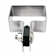 Paneļa stiprinājums nobeiguma stabam 40*60 mm ZN, ar nerūsējošā tērauda skrūvēm 40*60mm