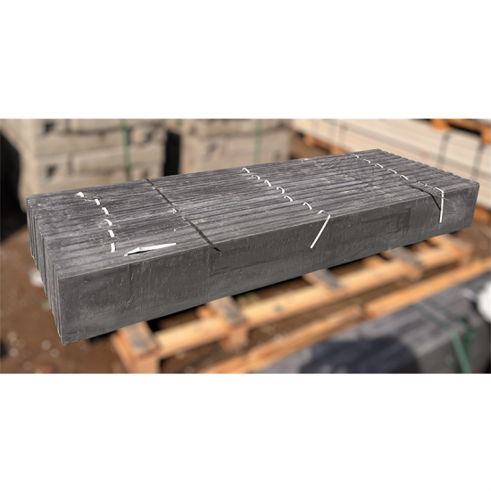Betona pasēta izgatavotas ar slapjā betona tehnoloģiju GRAFĪTA krāsā 250*30*6cm
