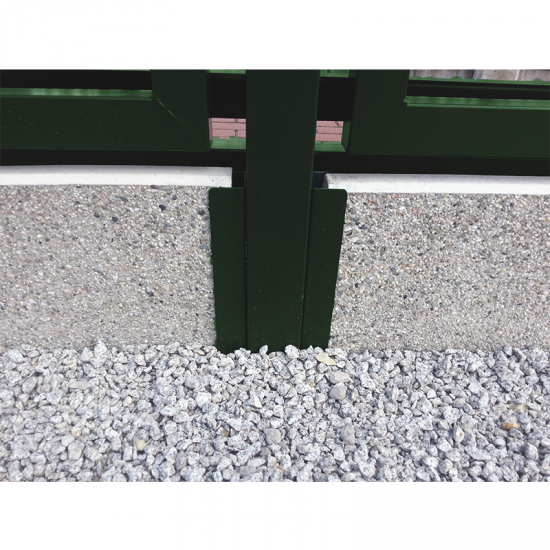 Pasētas metāla stiprinājums RAL6005 zaļš 20*6cm; RAL6005