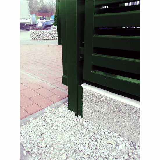 Pasētas metāla stiprinājums RAL6005 zaļš 20*6cm; RAL6005