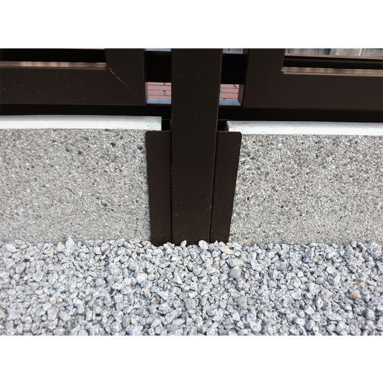 Pasētas metāla stiprinājums RAL8017 brūns 30*6CM RAL8017