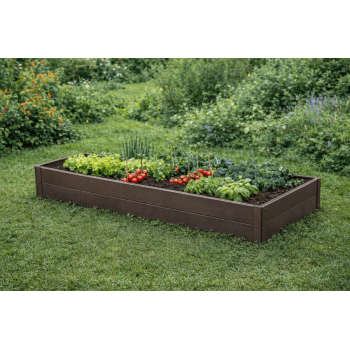 Paaugstinātā dārza dobe KLASIKA Woodlook 1500×500×200 mm, brūna