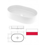 Izlietne granīta 550x350mm CQS_AU6S, SILIA