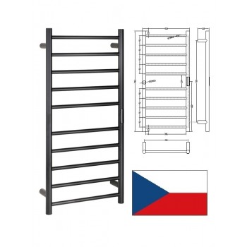 Dvieļu žāvētājs el.450x960mm 130W, Melns